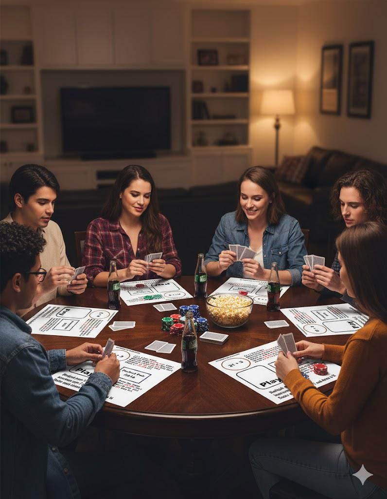 Blackjack Layout Mat – Laminated Casino Game, Side Bets (A4)